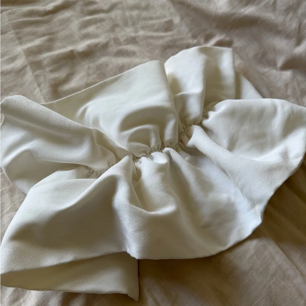 Zara White Strapless Peplum Blouse - Picture 4 of 6